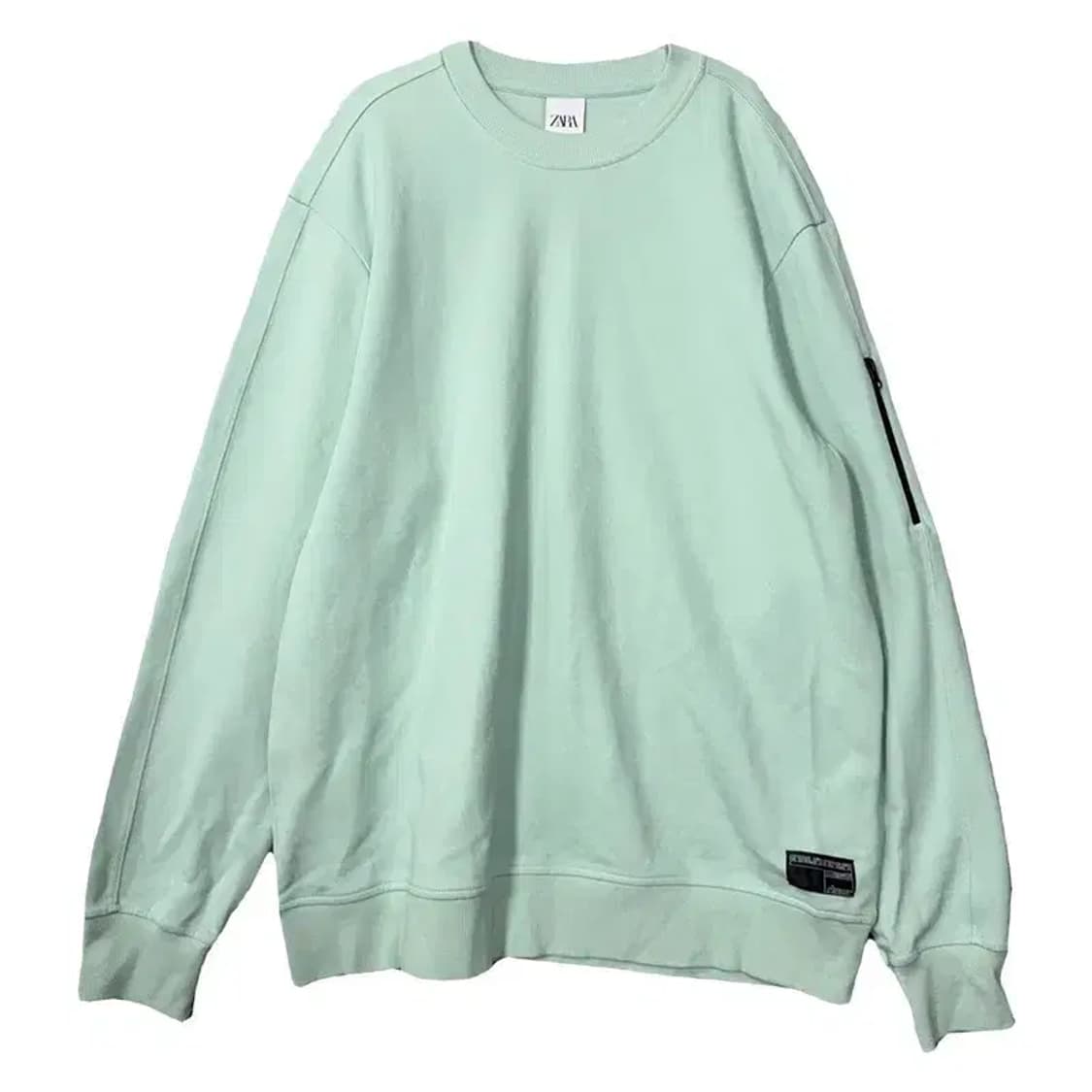 자라 민트 캐주얼 오버핏 맨투맨 XL 상품이미지1