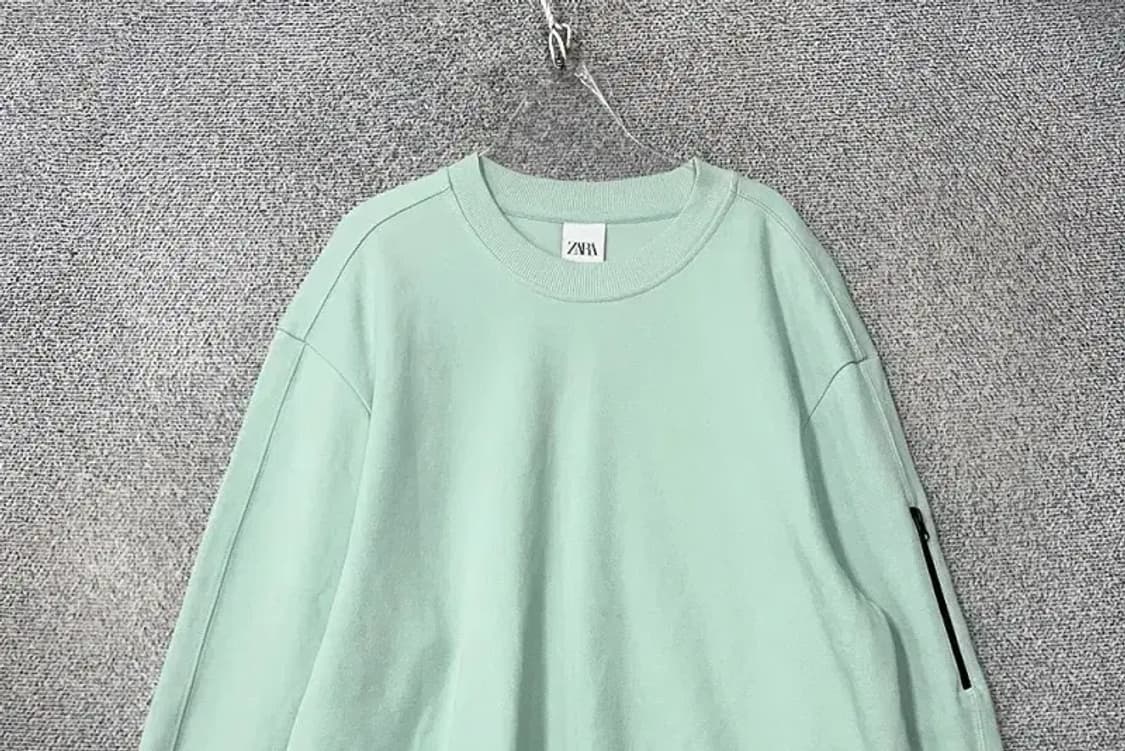 자라 민트 캐주얼 오버핏 맨투맨 XL 상품이미지3
