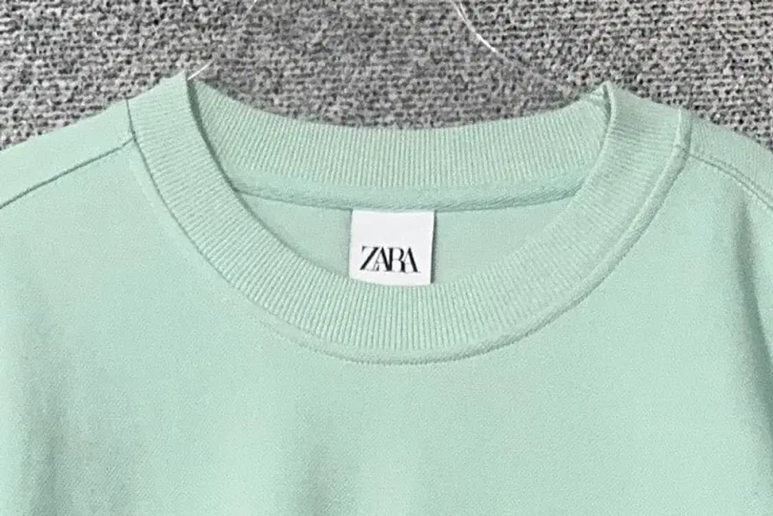 자라 민트 캐주얼 오버핏 맨투맨 XL 상품이미지5