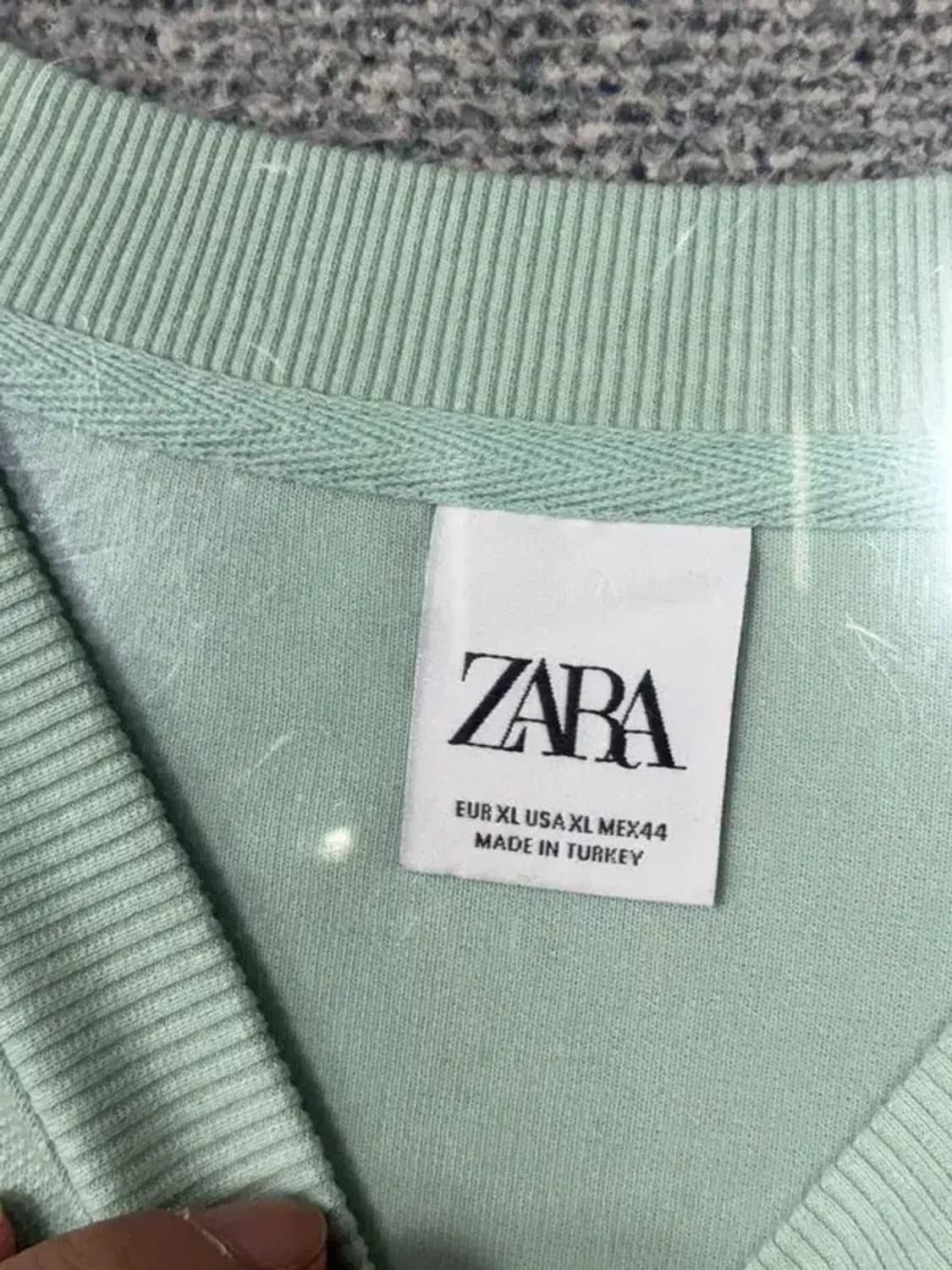 자라 민트 캐주얼 오버핏 맨투맨 XL 상품이미지7
