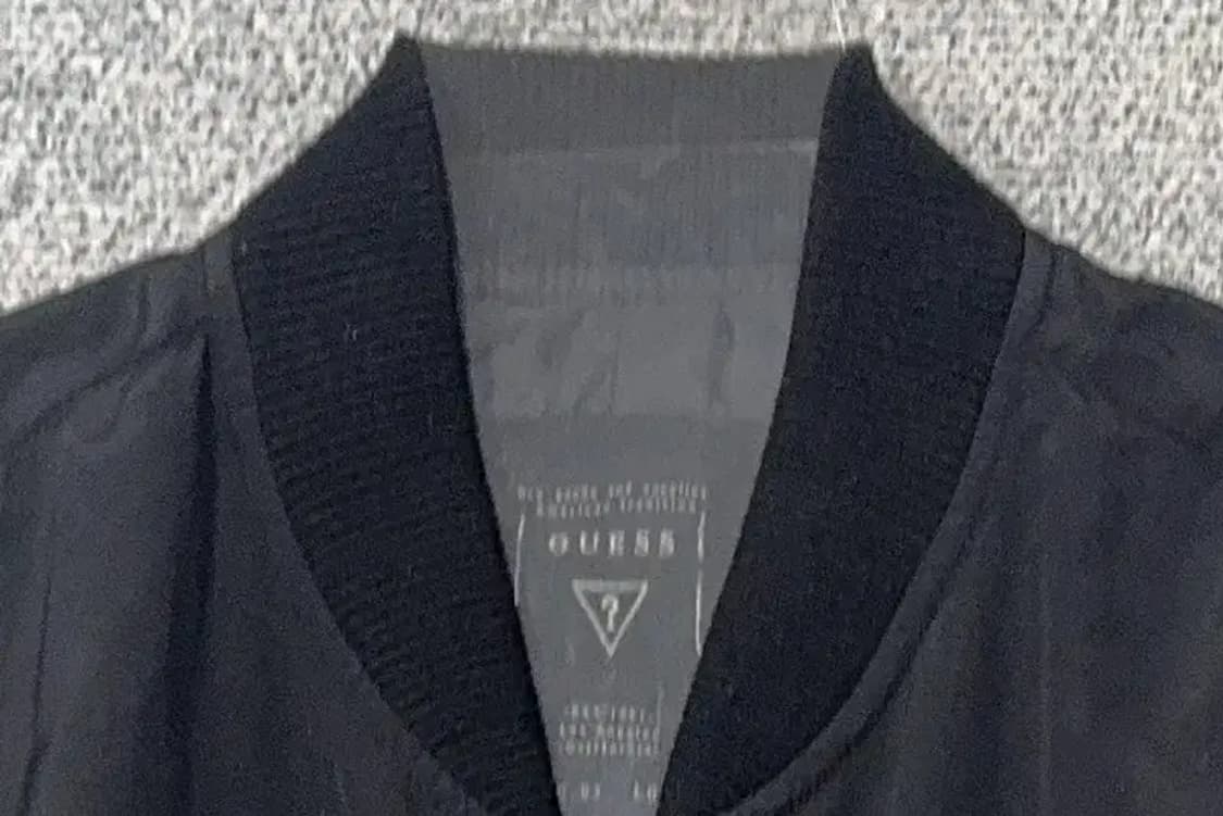 게스 블랙 블루종 항공 점퍼 L 상품이미지5