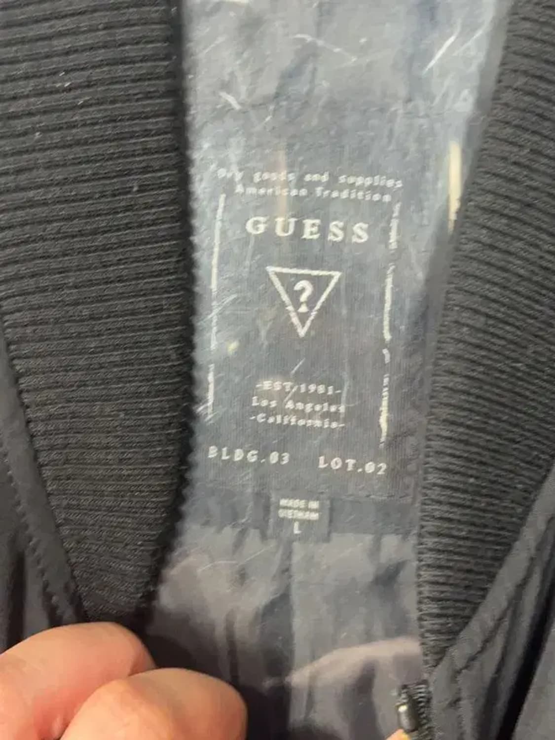 게스 블랙 블루종 항공 점퍼 L 상품이미지6