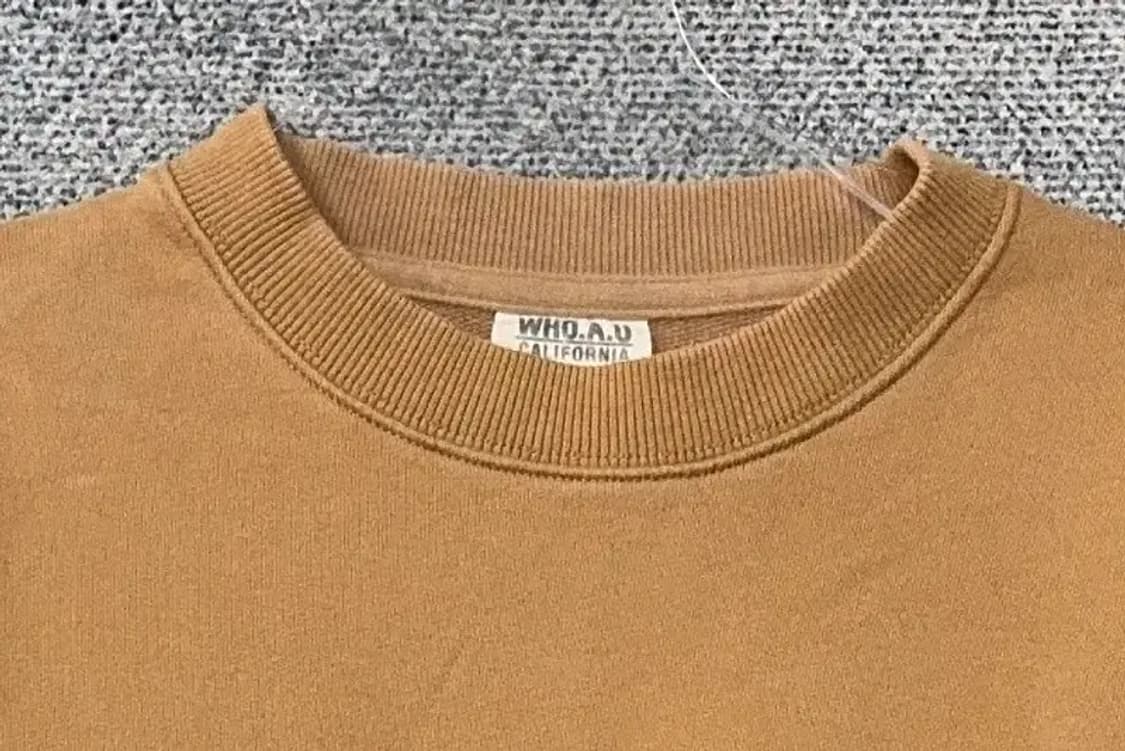 후아유 프린팅 카멜 맨투맨 M 상품이미지5