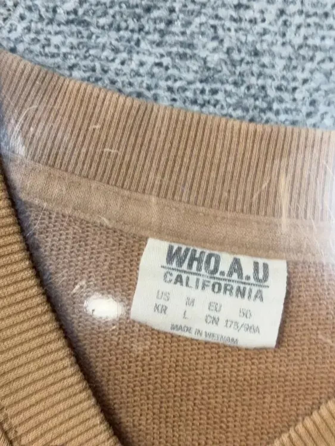 후아유 프린팅 카멜 맨투맨 M 상품이미지6