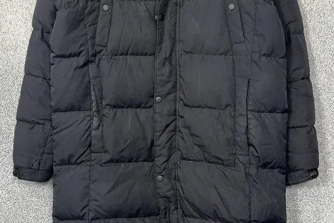 푸마 블랙 로고 덕다운 롱패딩 S 상품이미지4