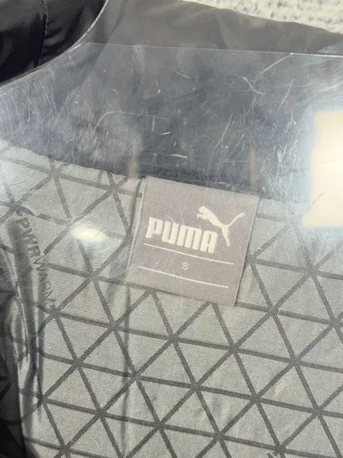 푸마 블랙 로고 덕다운 롱패딩 S 상품이미지8