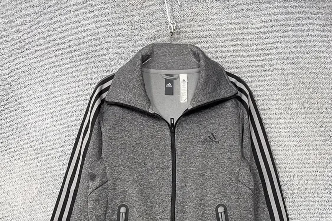 아디다스 그레이 로고 삼선 집업 저지 090 상품이미지3