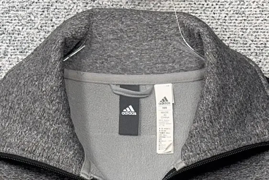 아디다스 그레이 로고 삼선 집업 저지 090 상품이미지5