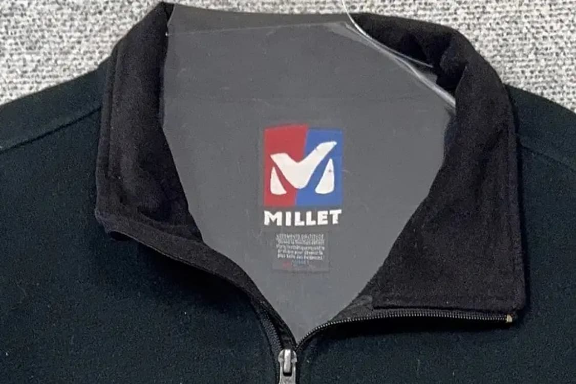 밀레 블랙 로고 플리스 후리스 XL 상품이미지5