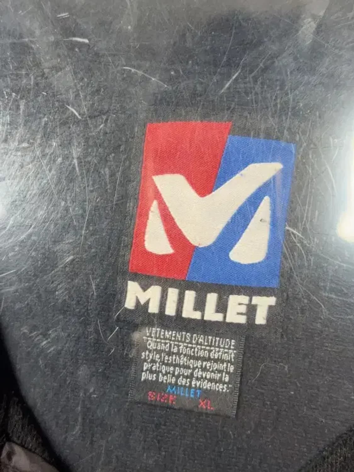 밀레 블랙 로고 플리스 후리스 XL 상품이미지8