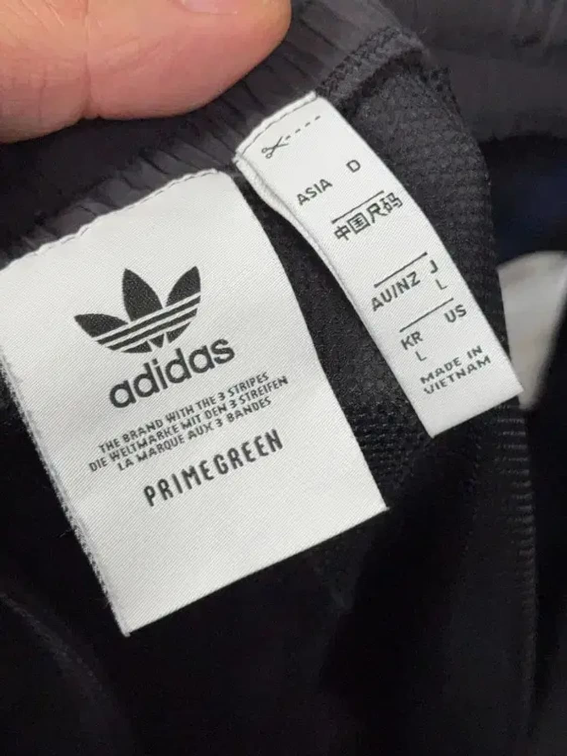 아디다스 프린팅 블랙 빅로고 조거팬츠 L 상품이미지6