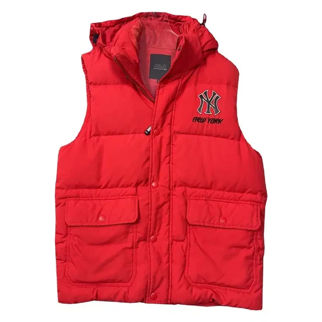 엠엘비 뉴욕양키즈 레드 패딩 조끼 100 상품이미지1