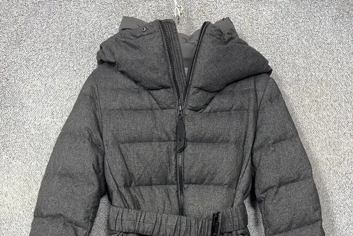 에잇세컨즈 그레이 벨티드 다운 롱패딩 S 상품이미지3