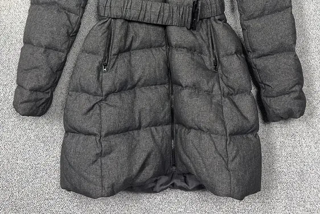 에잇세컨즈 그레이 벨티드 다운 롱패딩 S 상품이미지4