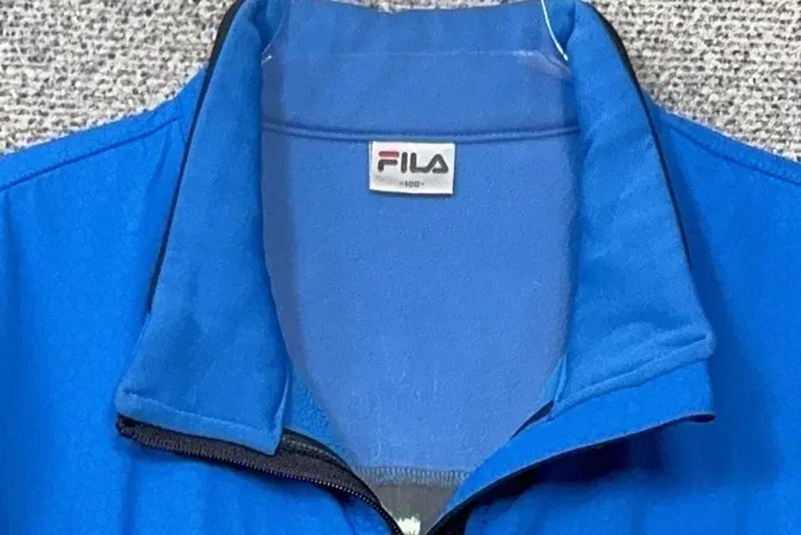 휠라 네이비 로고 기능성 집업 100 상품이미지5