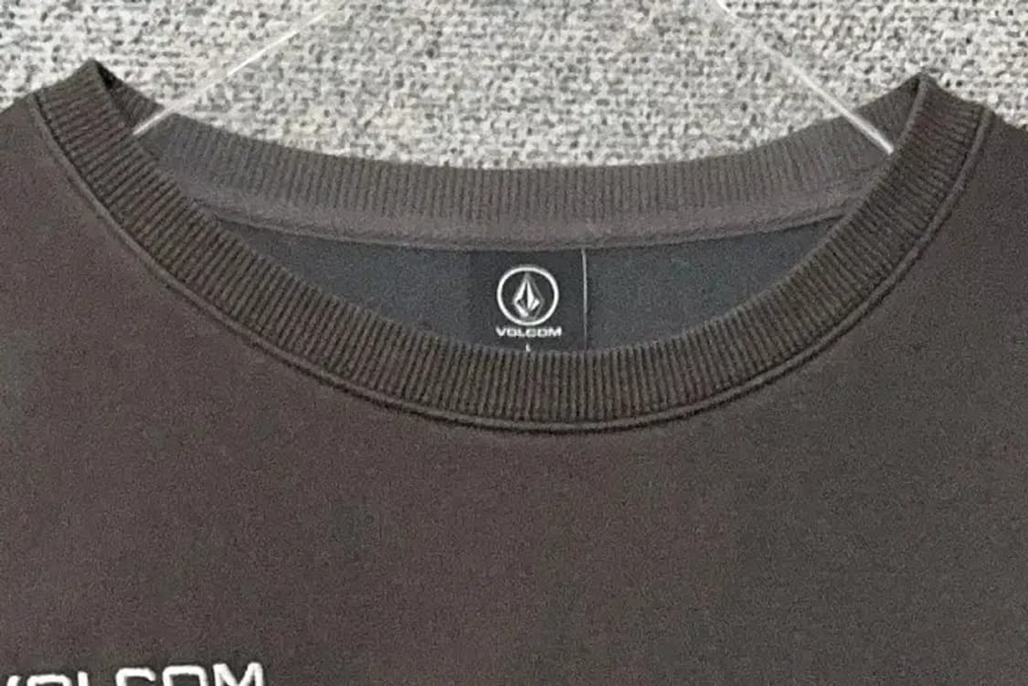볼콤 그레이 로고 오버핏 맨투맨 L(100) 상품이미지5