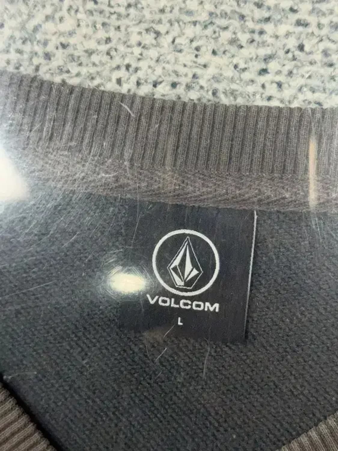 볼콤 그레이 로고 오버핏 맨투맨 L(100) 상품이미지7