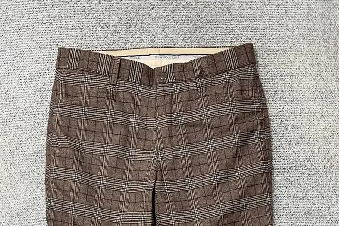 빈폴 체크 브라운 슬랙스 78-94 상품이미지3