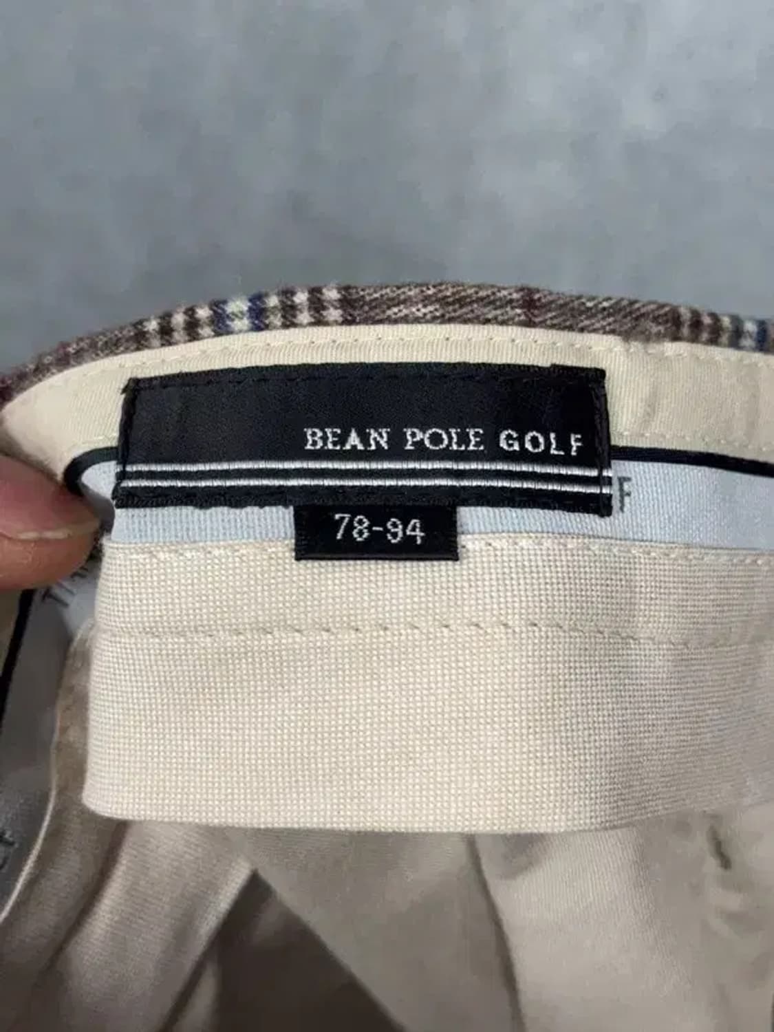 빈폴 체크 브라운 슬랙스 78-94 상품이미지6