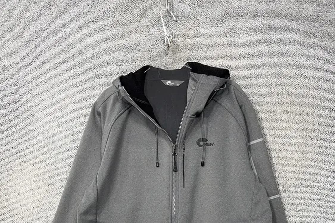네파 그레이 로고 기능성 후드집업 105 상품이미지3