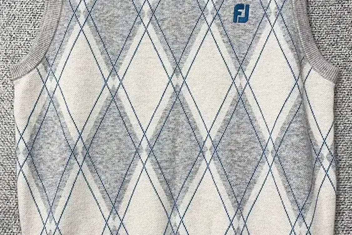 풋조이 골프 아가일 라이트 그레이 니트 조끼 S 상품이미지4