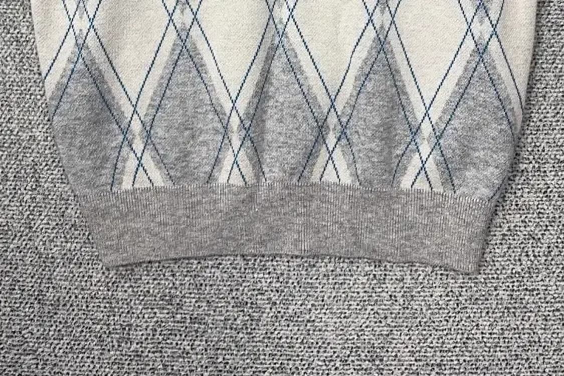 풋조이 골프 아가일 라이트 그레이 니트 조끼 S 상품이미지5