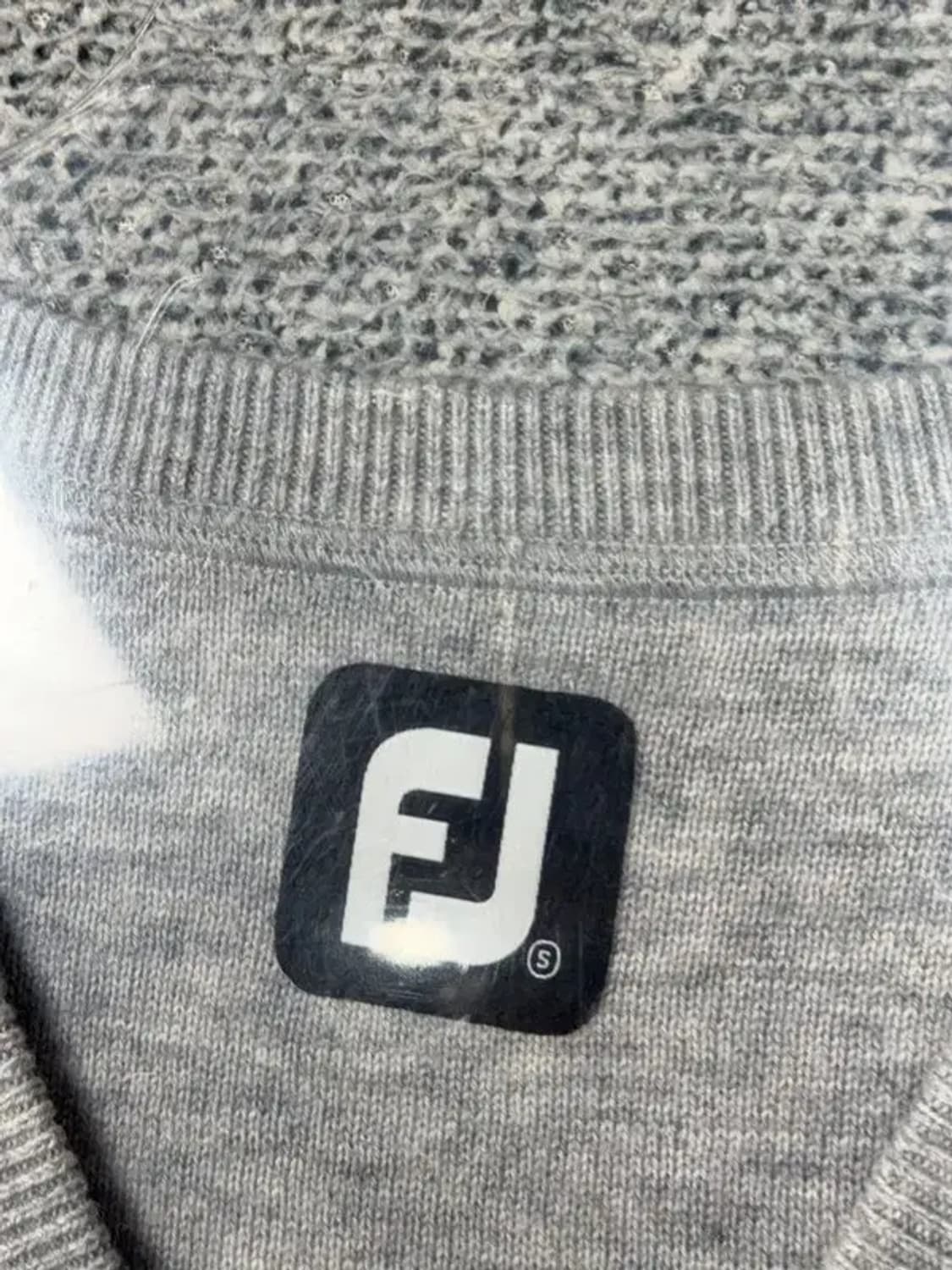 풋조이 골프 아가일 라이트 그레이 니트 조끼 S 상품이미지6