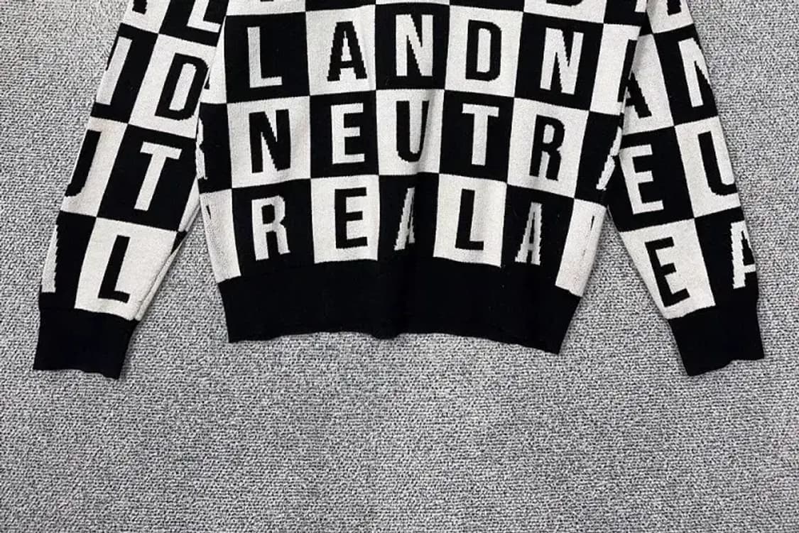 자라 블랙 빈티지 패턴 니트 M 상품이미지4