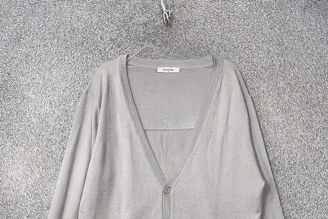 마인드브릿지 라이트 그레이 캐주얼 니트 가디건 105 상품이미지3