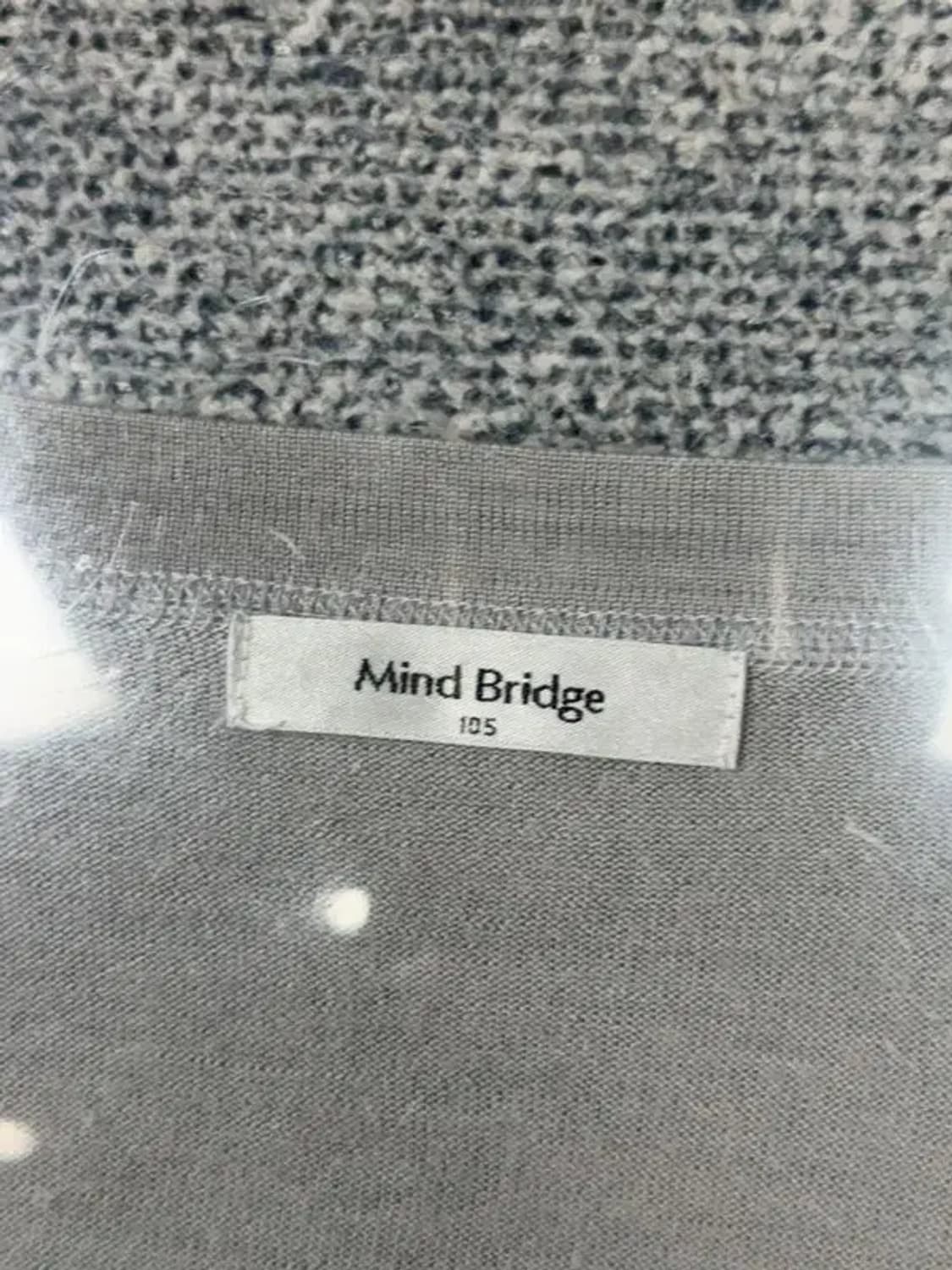 마인드브릿지 라이트 그레이 캐주얼 니트 가디건 105 상품이미지7