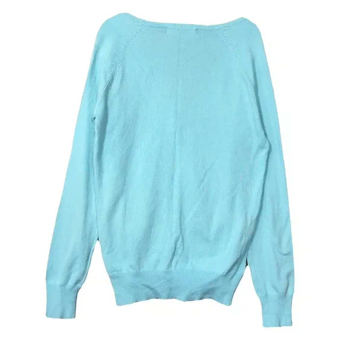 자라 라이트 블루 코튼 니트 가디건 L 상품이미지2