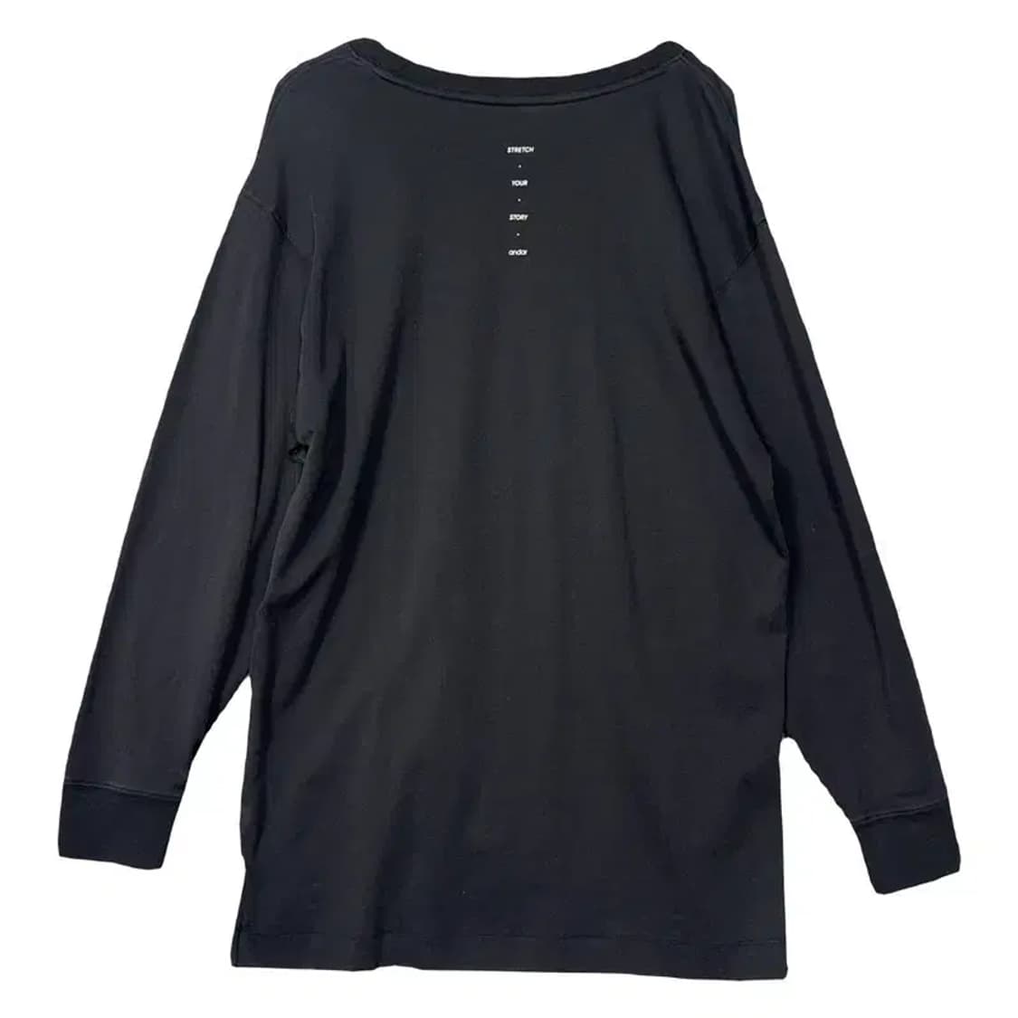 안다르 그레이 기능성 오버 사이즈 긴팔티 F 상품이미지2