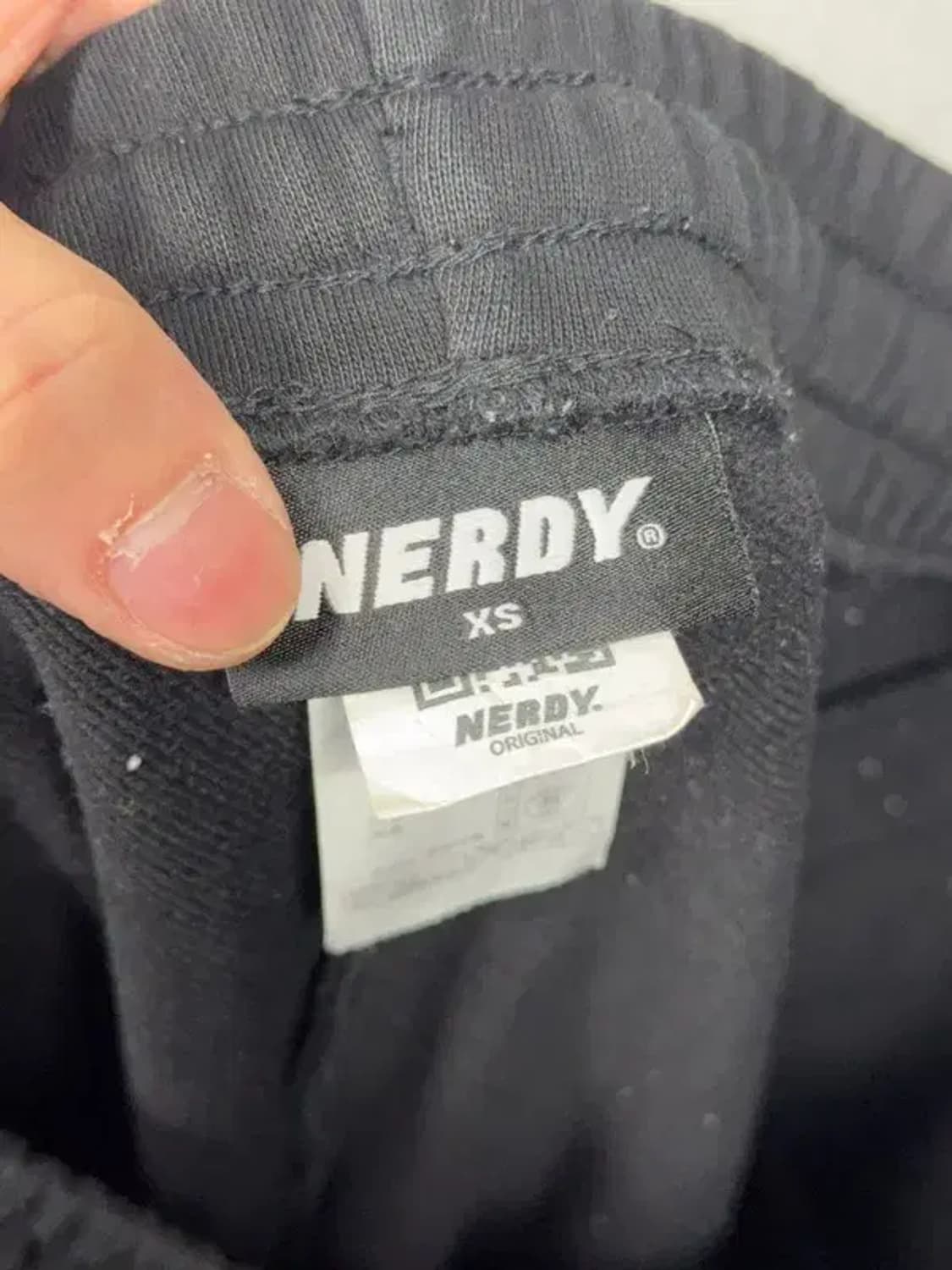 널디 블랙 스웻 조거팬츠 XS 상품이미지6