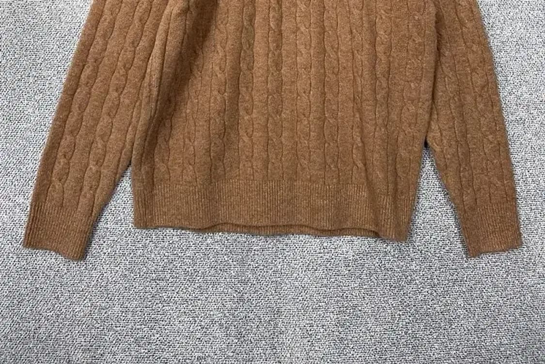 유니클로 브라운 케이블 니트 XL 상품이미지4