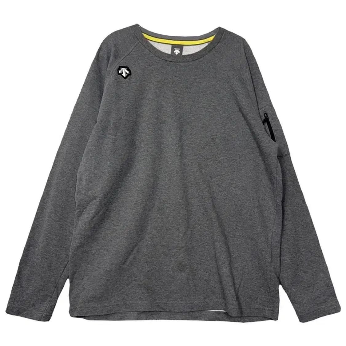 데상트 그레이 로고 맨투맨 L 상품이미지1