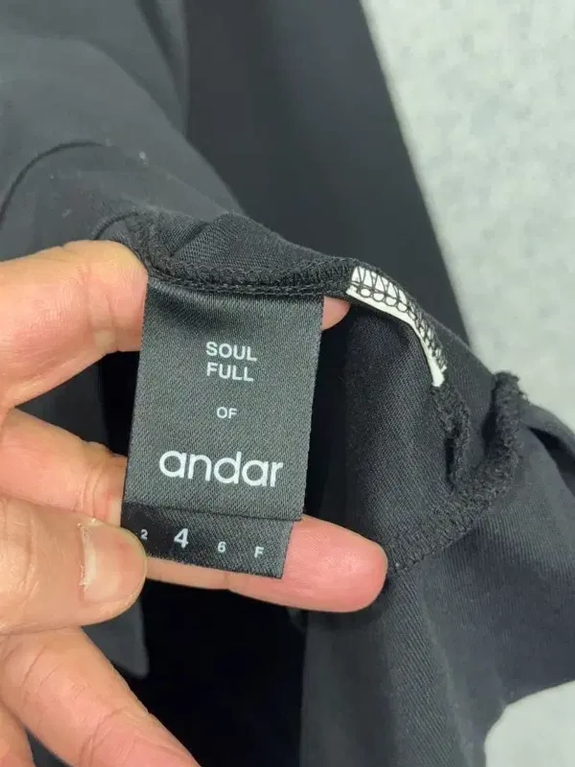 안다르 블랙 원피스 맨투맨 F 상품이미지7