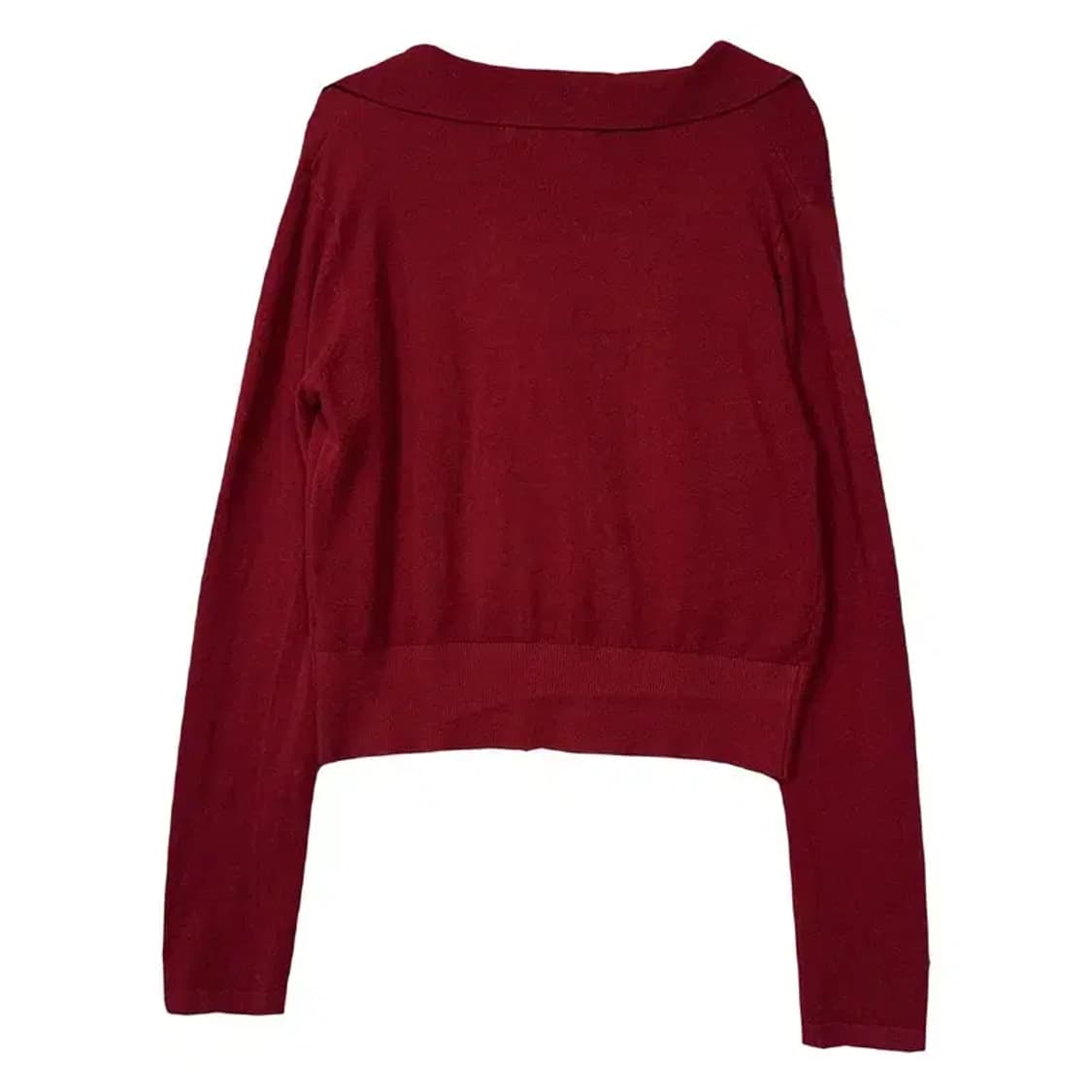 나인 버건디 니트 가디건 F 상품이미지2