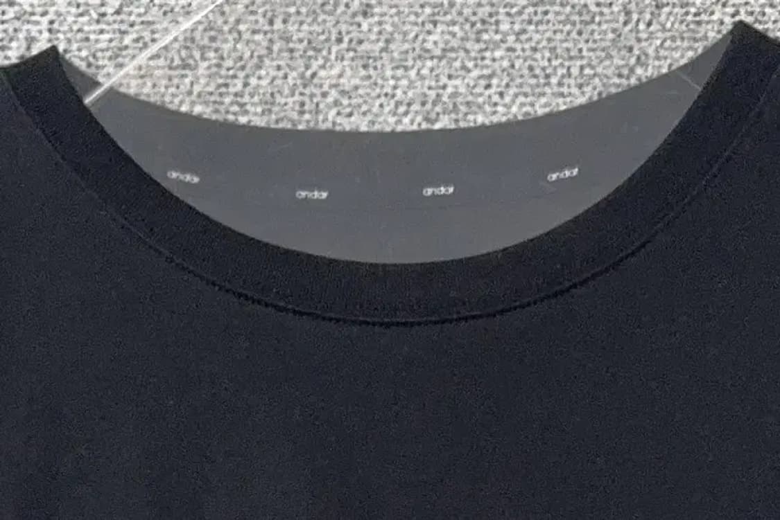 안다르 블랙 원피스 맨투맨 F 상품이미지5