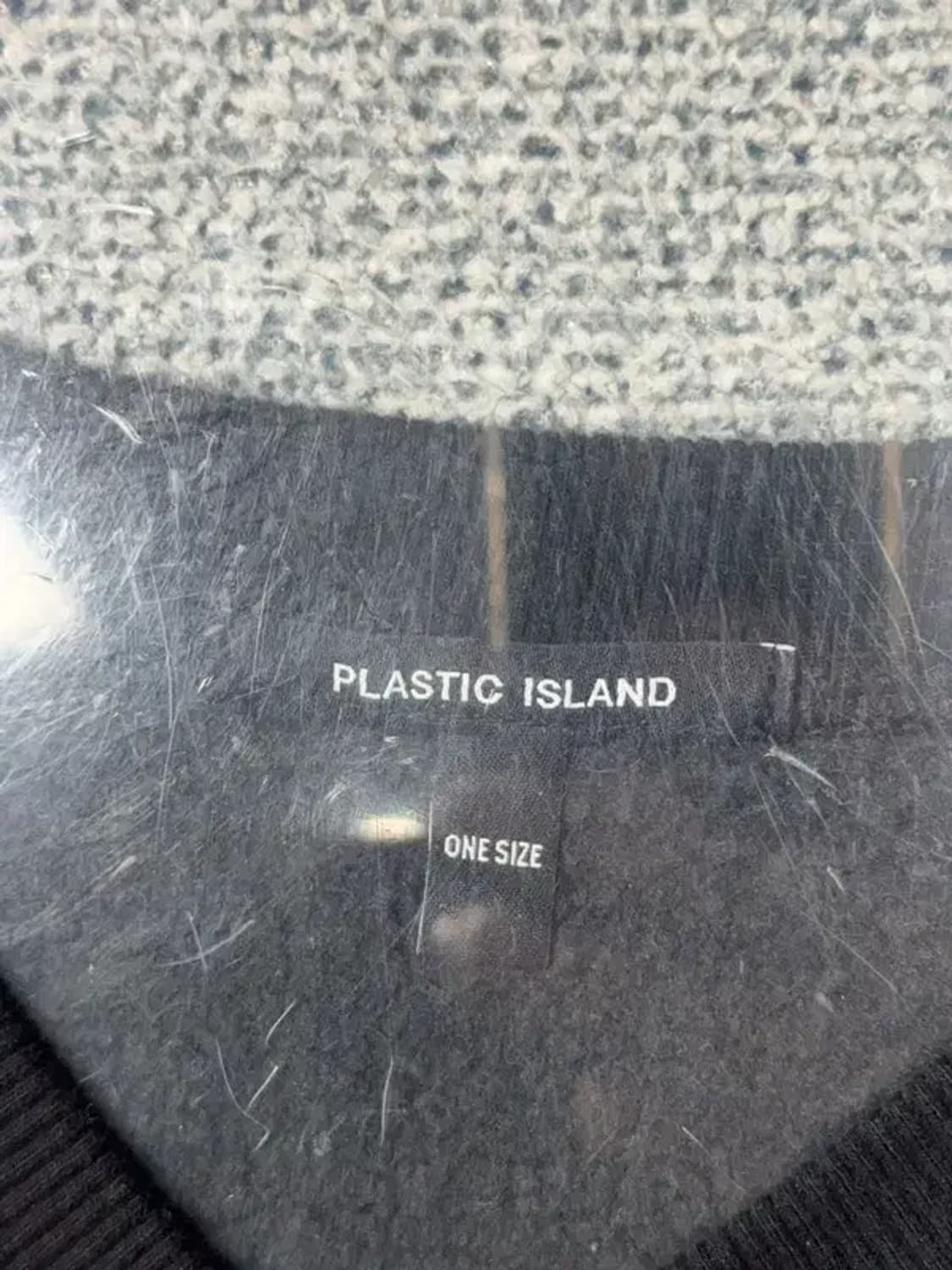 플라스틱아일랜드 블랙 오버핏 맨투맨 ONE SIZE 상품이미지7