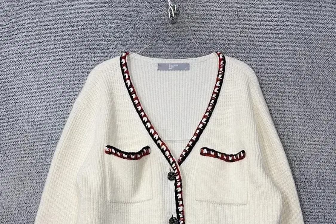 에잇세컨즈 크림 트위드 니트 가디건 F 상품이미지3