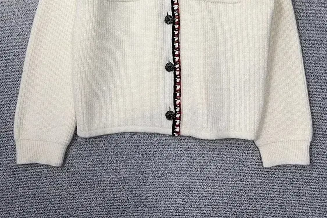 에잇세컨즈 크림 트위드 니트 가디건 F 상품이미지4