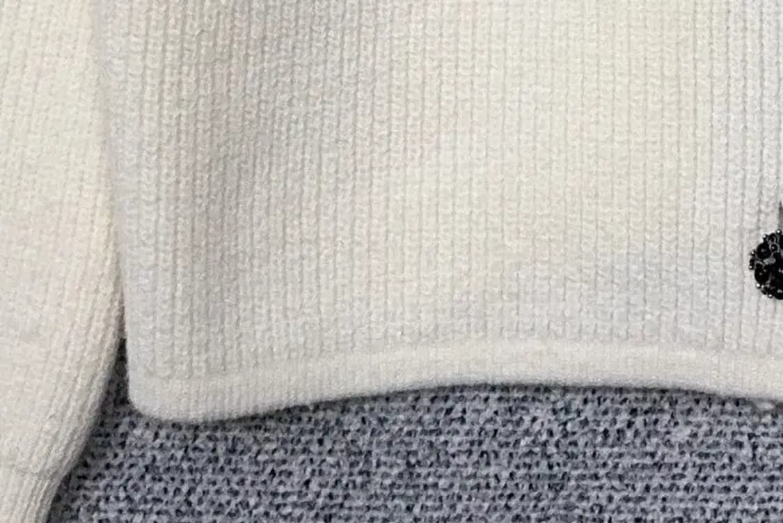 에잇세컨즈 크림 트위드 니트 가디건 F 상품이미지6