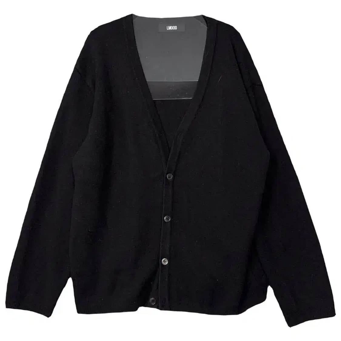 엘무드 블랙 울 니트 가디건 46 상품이미지1