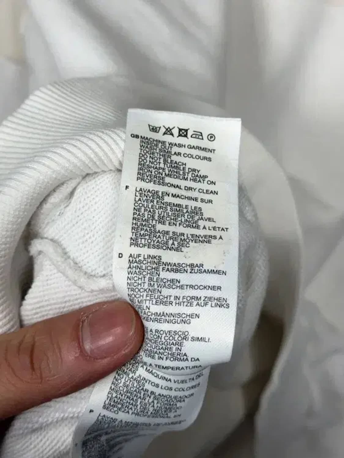 프레드페리 프린팅 크림 맨투맨 L 상품이미지8