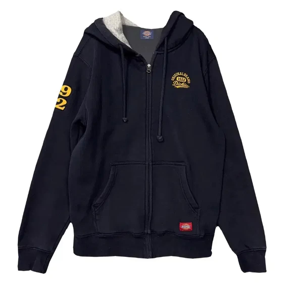 디키즈 네이비 로고 후드 집업 LARGE 상품이미지1