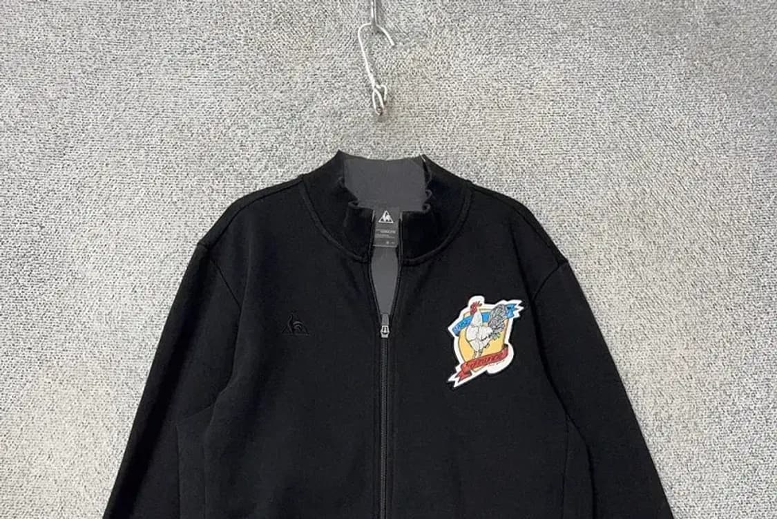 르꼬끄 스포츠 블랙 로고 코튼 집업 XL 상품이미지3