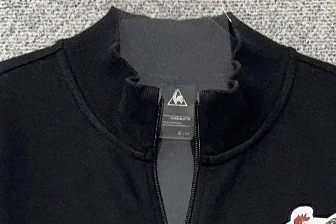 르꼬끄 스포츠 블랙 로고 코튼 집업 XL 상품이미지5