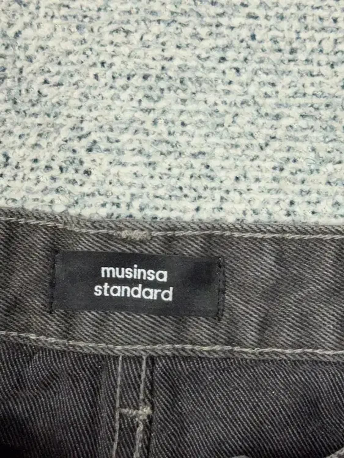 무신사스탠다드 캐주얼 흑청 데님팬츠 31 상품이미지6