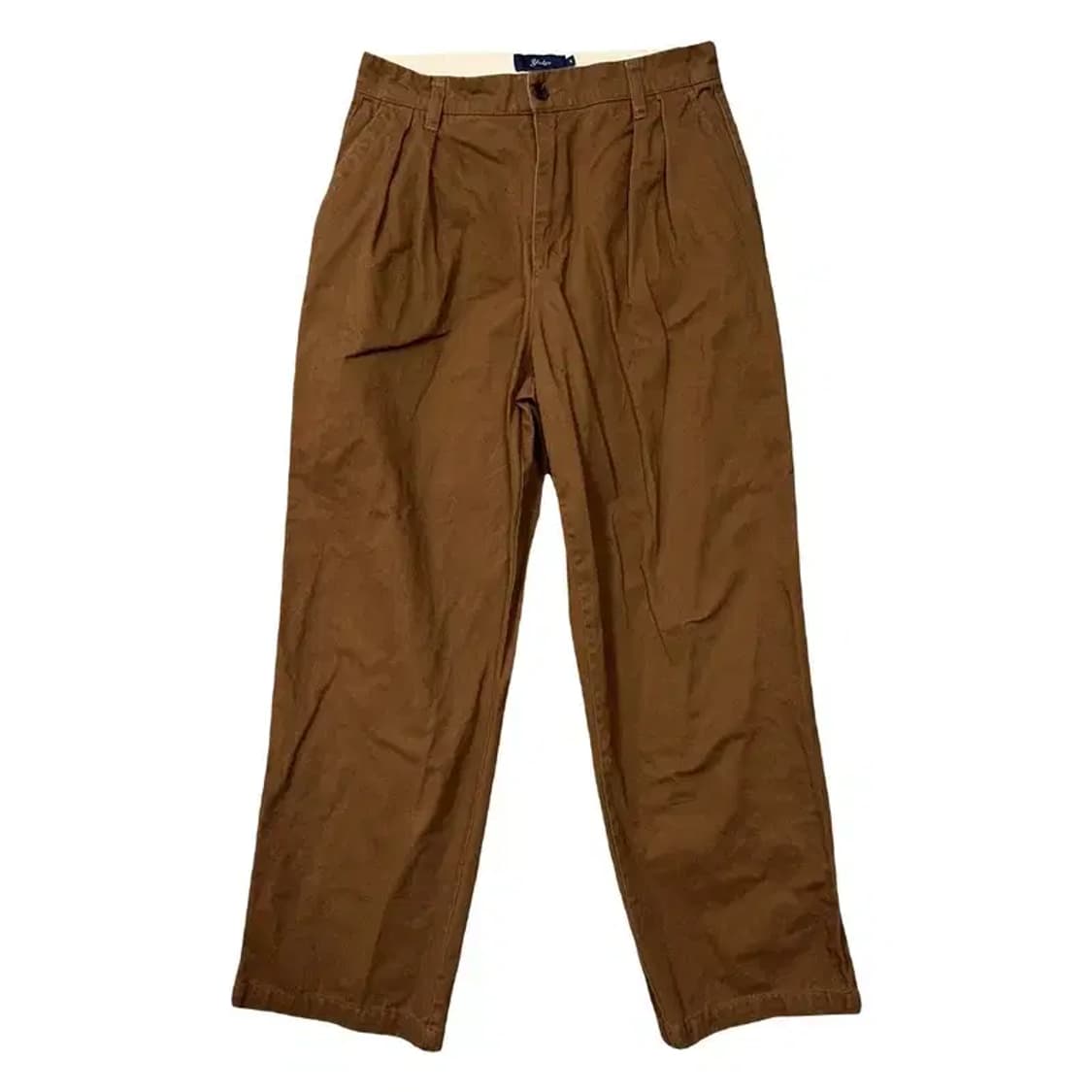 예일 투턱 브라운 치노팬츠 S 상품이미지1