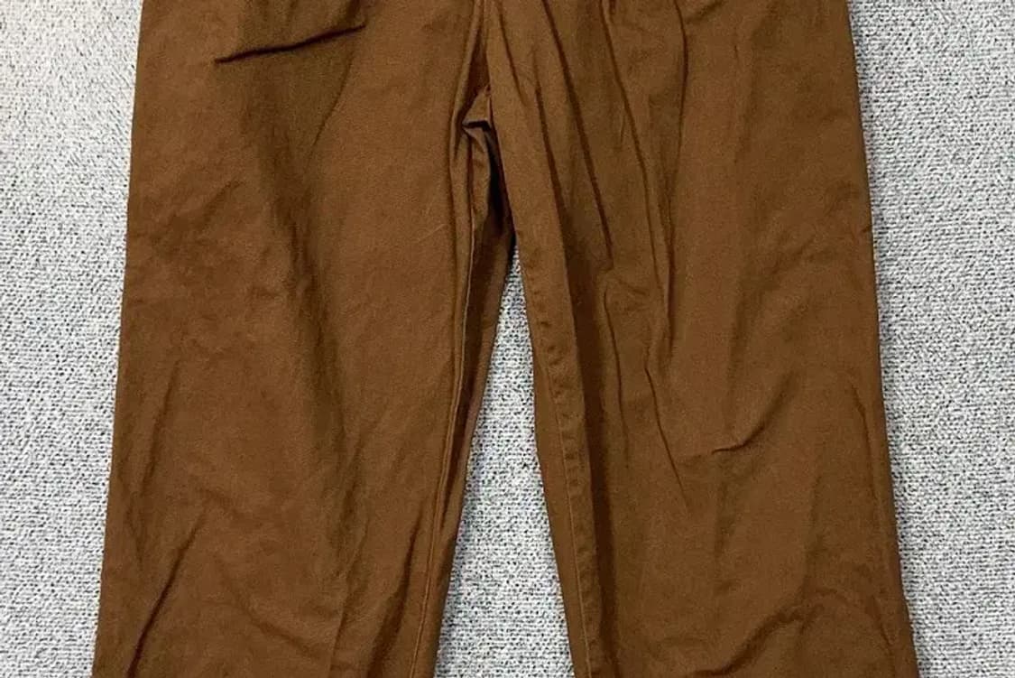 예일 투턱 브라운 치노팬츠 S 상품이미지4